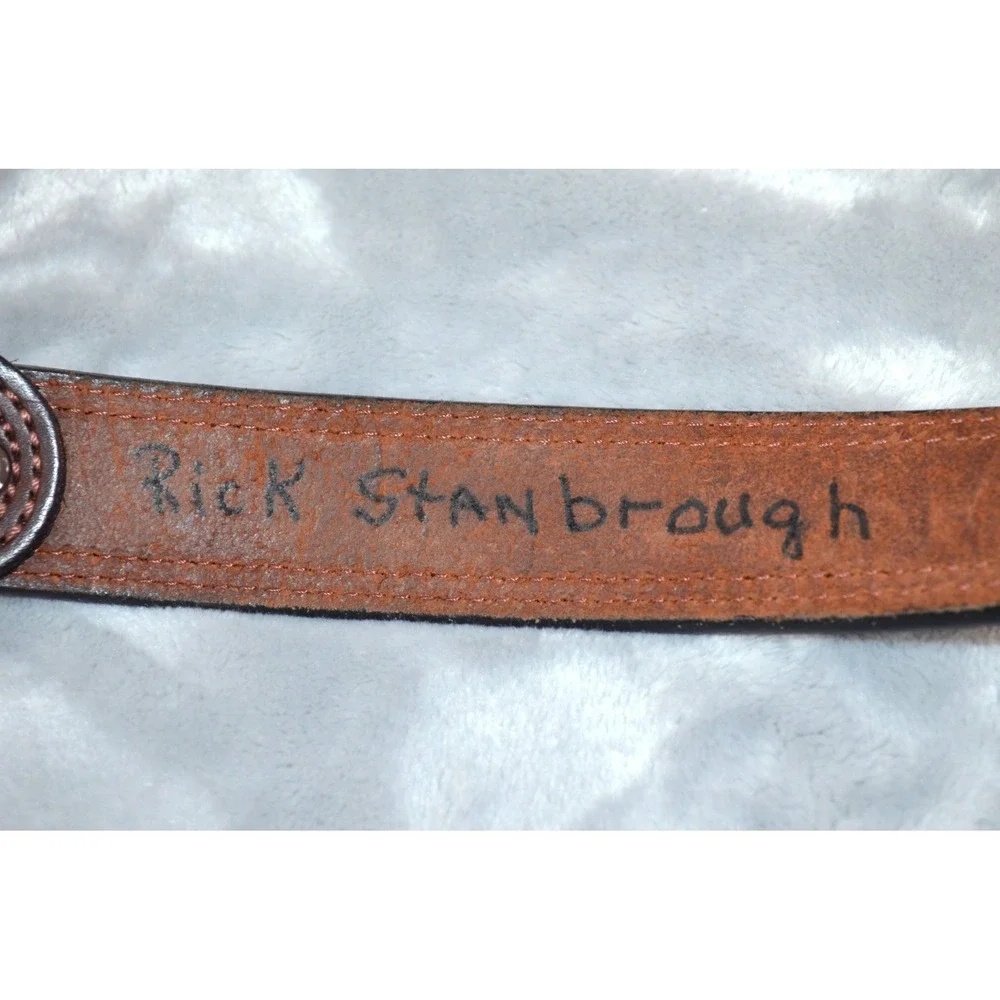 Spencer's Western World Brown Cowhide Leather Belt USA Boho Men's 48